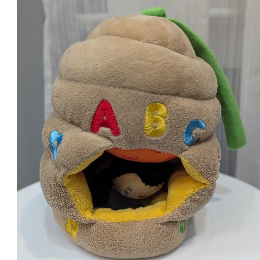 Melissa & Doug Ks Kids Musical Pull Beehive Plush Baby Sensory Toy 9159 Brown